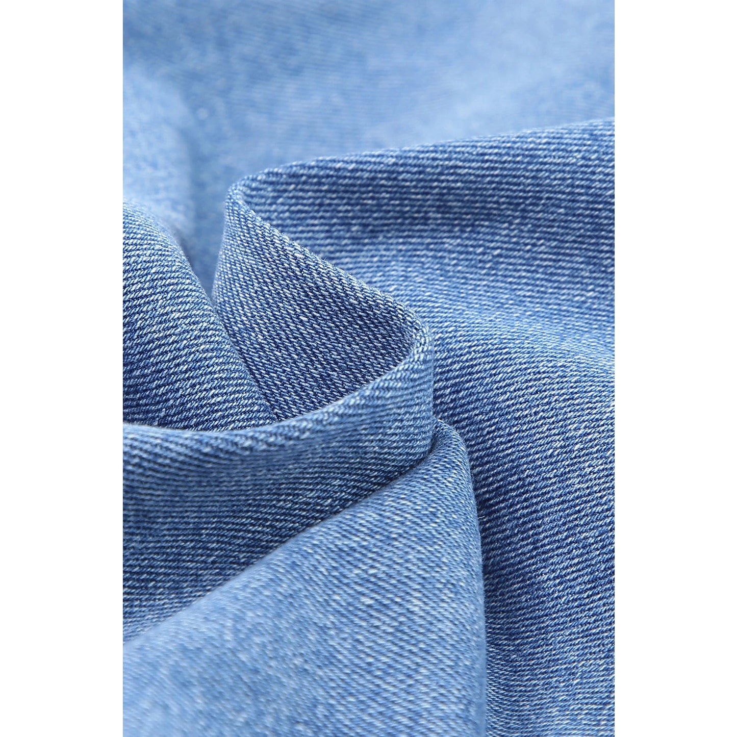 Evalynn Sky Blue Whiskered Wash Raw Hem Cropped Jeans