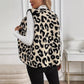 Eve Leopard Print Plush Button Up Vest