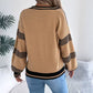 Faithlynn V Neck Striped Loose Fit Sweater - 3 Colors