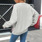Fantasia Contrast Trim Oversize Sweatshirt