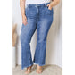 Ferryn Blue PLUS SIZE Exposed Seam High Waist Flare Jeans