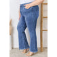 Ferryn Blue PLUS SIZE Exposed Seam High Waist Flare Jeans