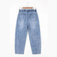 Fionie Myosotis Large Patch Pocket Drawstring Paperbag Waist Barrel Jeans