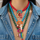 Vibrant Ocean‑Charm Beaded Necklace - 3 Colors