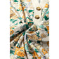 RTS Floral Print Button Notched V Neck Long Sleeve Top