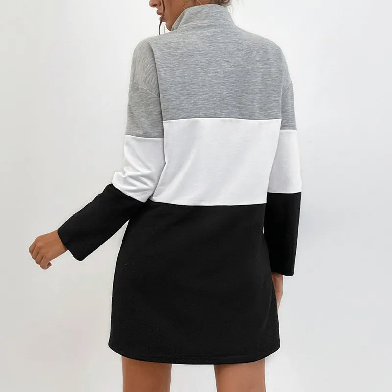 Florence Varsity Vibe Zip Collar Dress