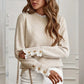 Florrie Lace Trim Long Sleeve Sweater