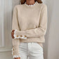 Florrie Lace Trim Long Sleeve Sweater