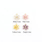 Crystal Inlay Flower Pendant Necklace  - 4 Colors