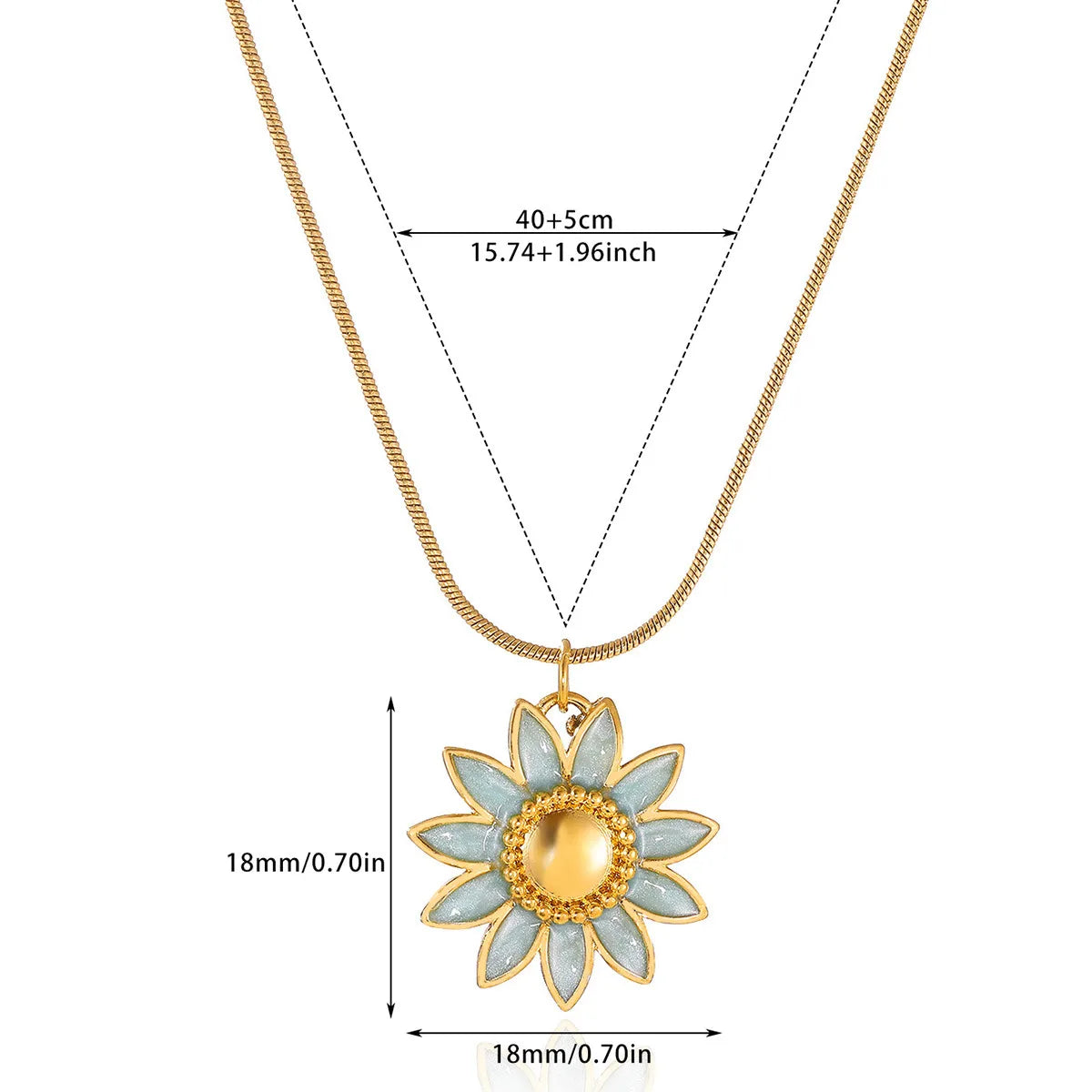 Bohemian Floral Pendant Necklace