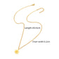 Crystal Inlay Flower Pendant Necklace  - 4 Colors