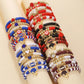 Football Bracelet Stack - 5 Colors