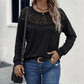 Georgina Black Lace Panel Top