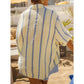 Gracelyn Golden Tide Stripe Button‑Up Blouse