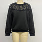 Georgina Black Lace Panel Top