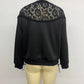 Georgina Black Lace Panel Top
