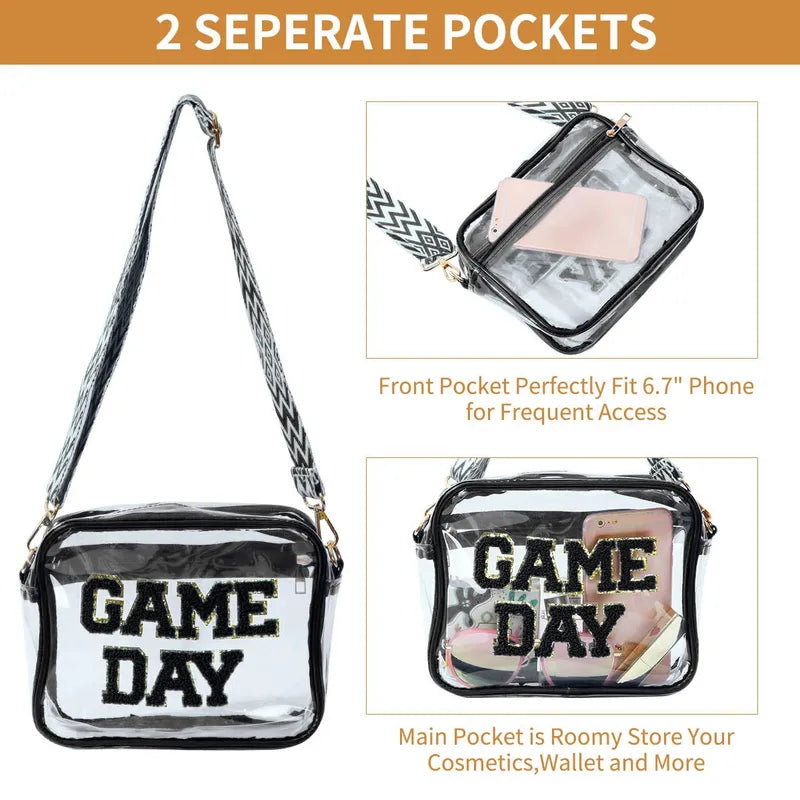 Clear Game Day Stadium Bag - 6 Colors