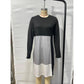Genna Colorblock Sweatshirt Mini Dress