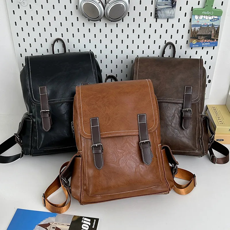 Georgeanne Structured Stitch‑Detail Backpack - 3 Colors
