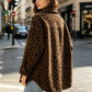 Glendora Brown Leopard Print Button‑Up Shirt