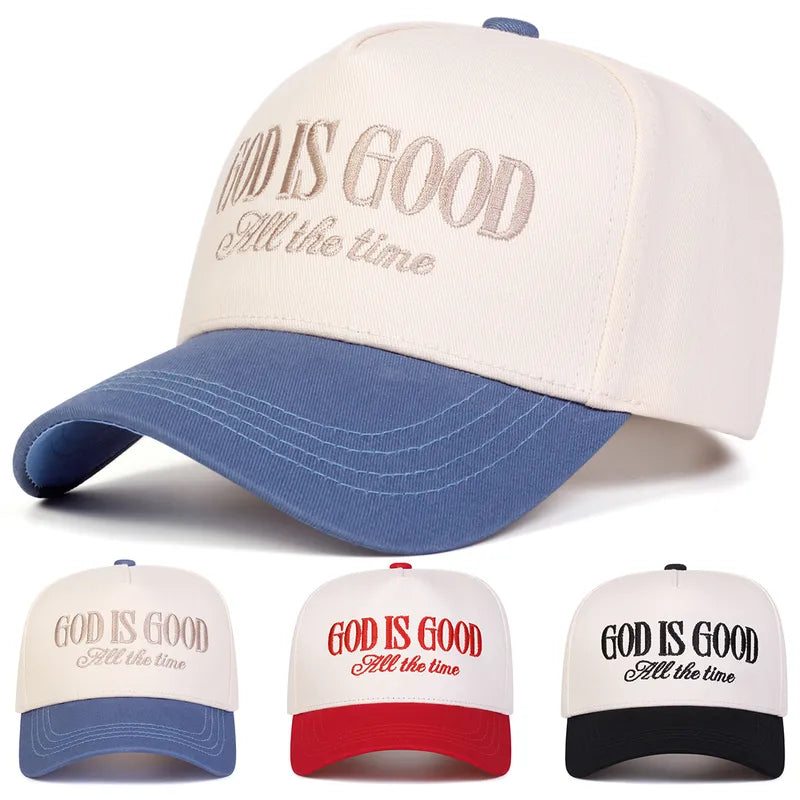 God is Good Embordered Baseball Cap - 3 Colors