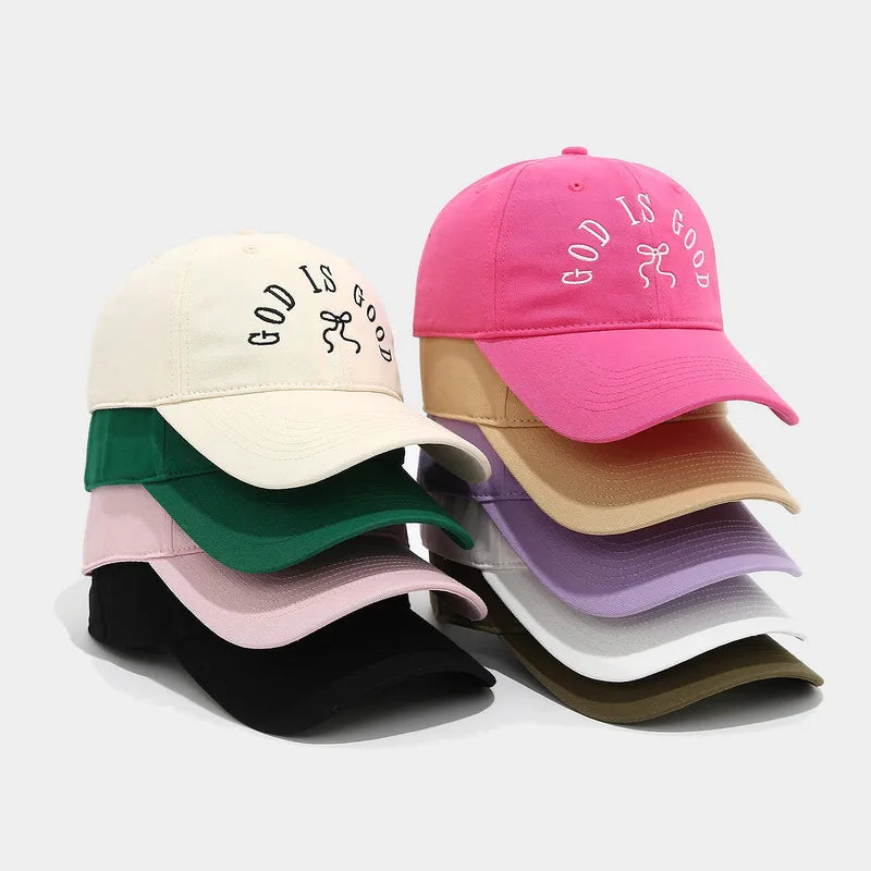God is Good Embroidered Baseball Cap - 9 Colors
