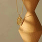 Rose 18K Real Gold Plated Snake Chain Necklace - 2 Colors