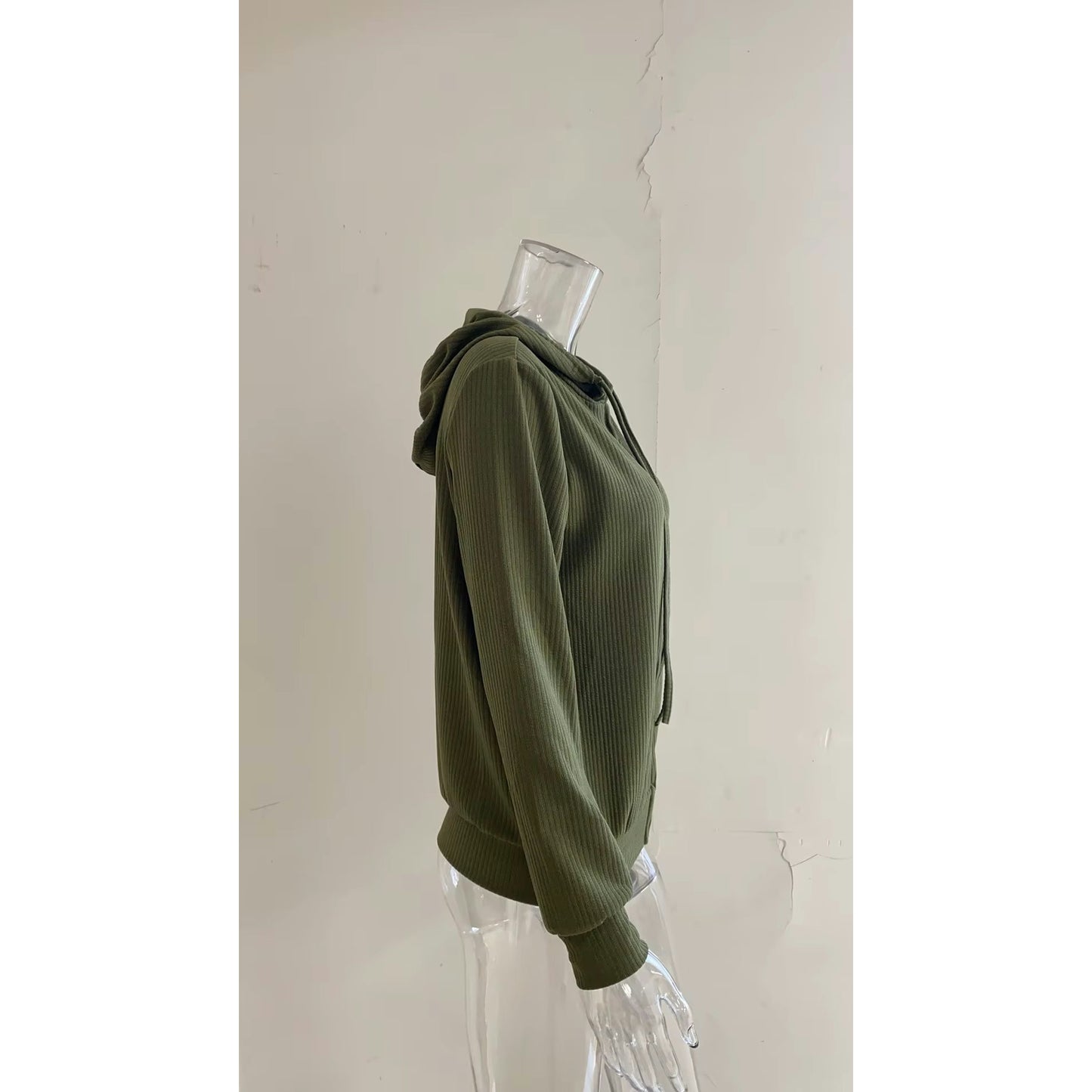 Ginna Green Zip Up Hoodie