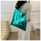 Glossy Metallic Tote - 5 Colors