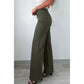 Catlee Green 2-Button High Waist Flared Bottom Jeans
