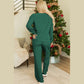 Evergreen JOLLY Corded Long Sleeve Top and Pockets Pants Set
