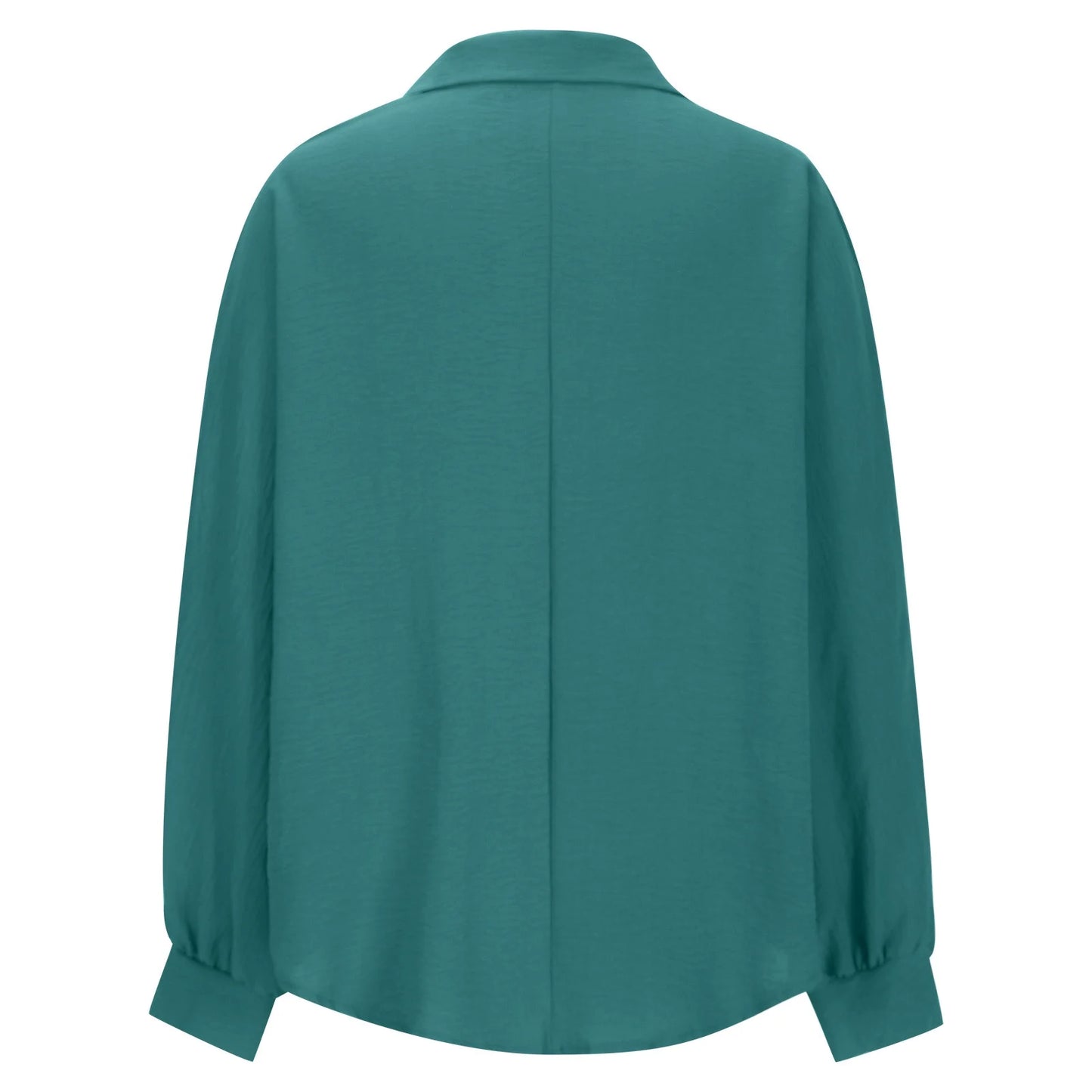 Sharli Green Luxe Button-Up Blouse