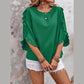 Manda Three-quarter Butterfly Sleeve Top - 5 Colors