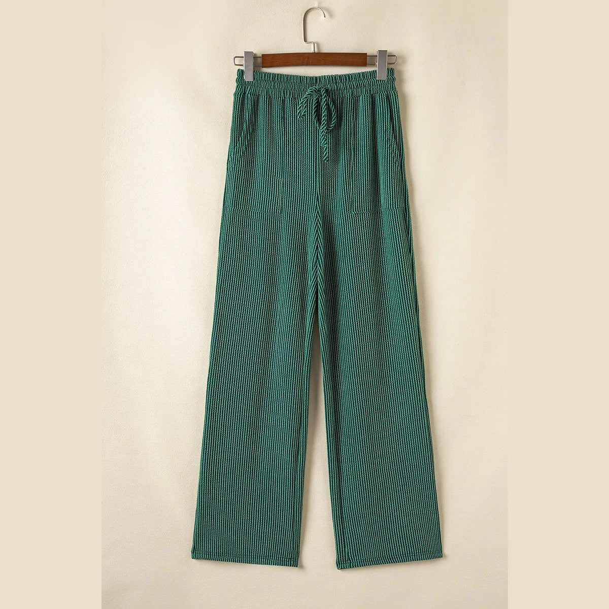 Evergreen JOLLY Corded Long Sleeve Top and Pockets Pants Set