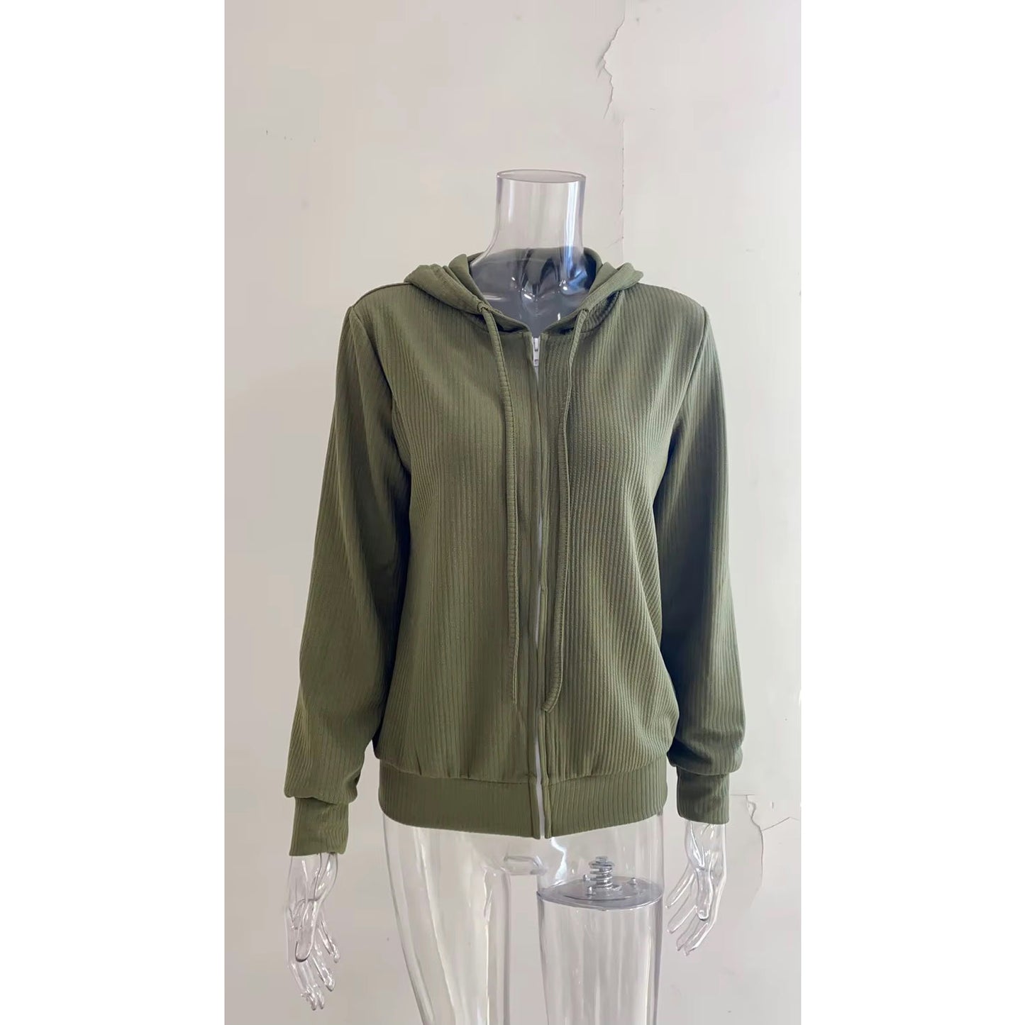 Ginna Green Zip Up Hoodie