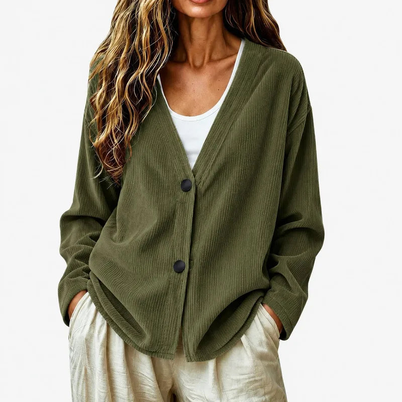 Selbie Relaxed Ribbed Knit Cardigan - 8 Colors