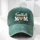 Football Mom Embroidered Baseball Cap - 9 Colors