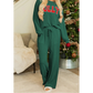 Evergreen JOLLY Corded Long Sleeve Top and Pockets Pants Set
