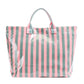 SALE!!!  Abril Glossy Candy-Stripe Shopper - 4 Colors
