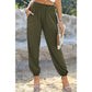Dodie Green Smocked High Waist Joggers
