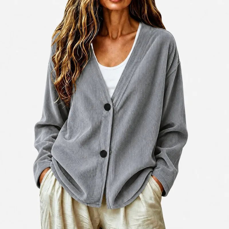 Selbie Relaxed Ribbed Knit Cardigan - 8 Colors