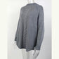 Laverna Grey Turtleneck Batwing Sleeve Oversized Chunky Knitted Sweater