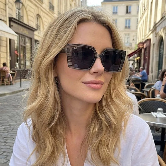 Bold Square Shades with Deep Tint