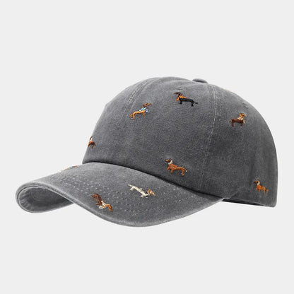 Dachshund Embroidered Baseball Cap - 3 Colors