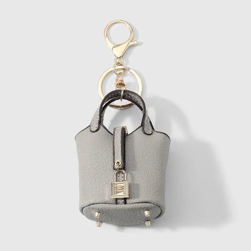 PU Leather Chic Purse Keychain / Bag Charm - 3 Colors