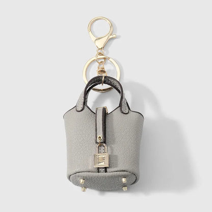PU Leather Chic Purse Keychain / Bag Charm - 3 Colors