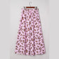Hazal Pink Drawstring Leopard Print Patch Pocket Loose Pants