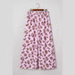 Hazal Pink Drawstring Leopard Print Patch Pocket Loose Pants