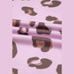 Hazal Pink Drawstring Leopard Print Patch Pocket Loose Pants