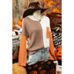 REDUCED!!! Hallie Orange Long Sleeve Colorblock Chest Pocket Textured Knit Top  REDUCED!!!